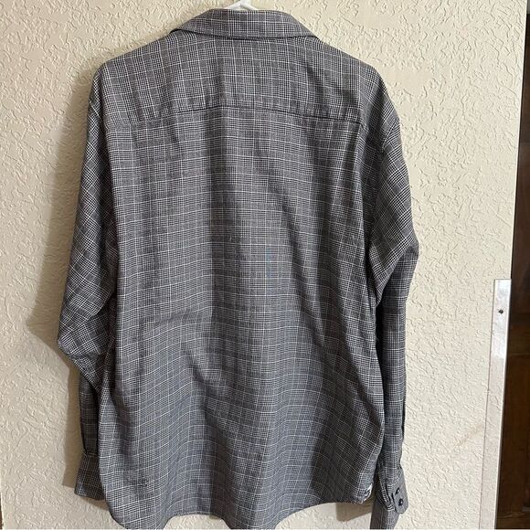 Robert Graham Black and White Plaid Houndstooth Button Down Shirt 2X - Picture 6 of 11